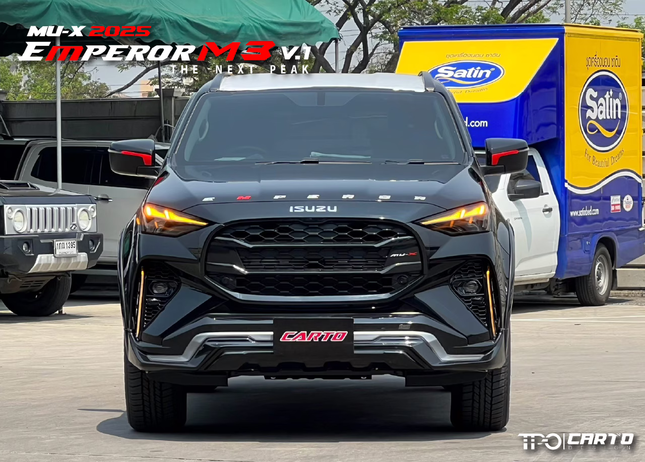 ชุดแต่ง CARTO EMPEROR M3 (V.1) สำหรับ Isuzu MU-X 2025 ดีไซน์สปอร์ตพรีเมียม
