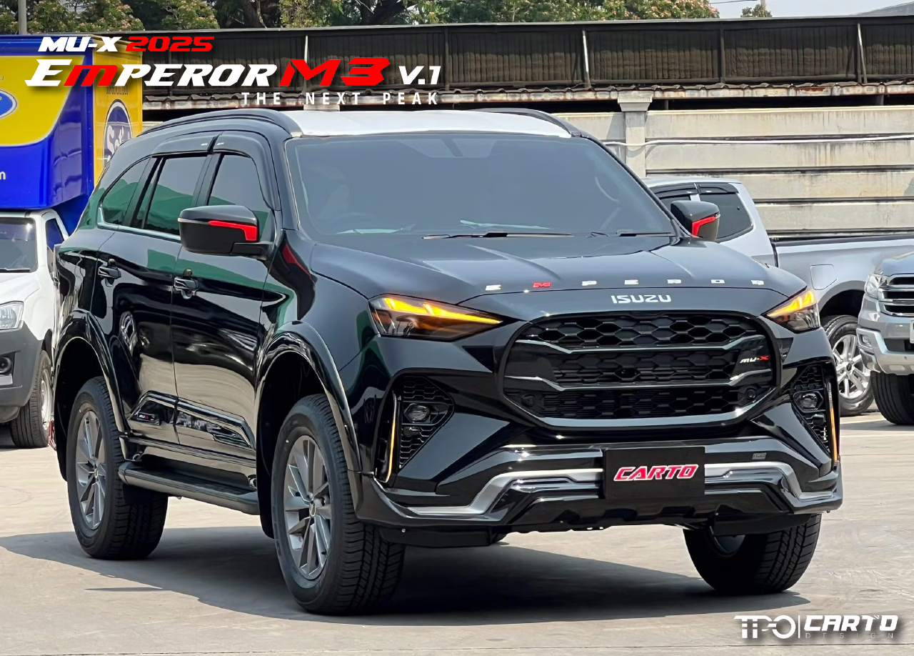 ชุดแต่ง CARTO EMPEROR M3 (V.1) สำหรับ Isuzu MU-X 2025 ดีไซน์สปอร์ตพรีเมียม