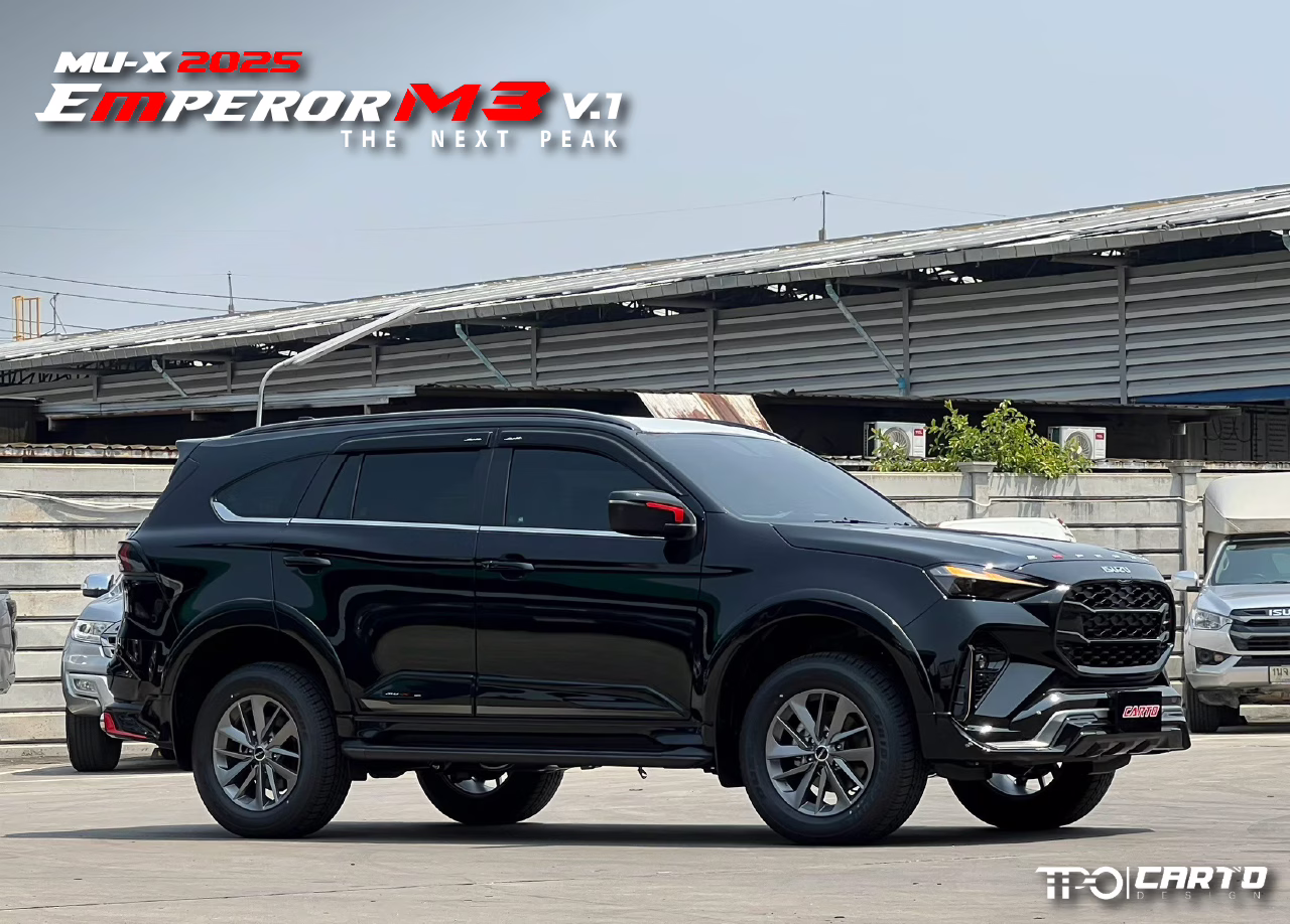 ชุดแต่ง CARTO EMPEROR M3 (V.1) สำหรับ Isuzu MU-X 2025 ดีไซน์สปอร์ตพรีเมียม