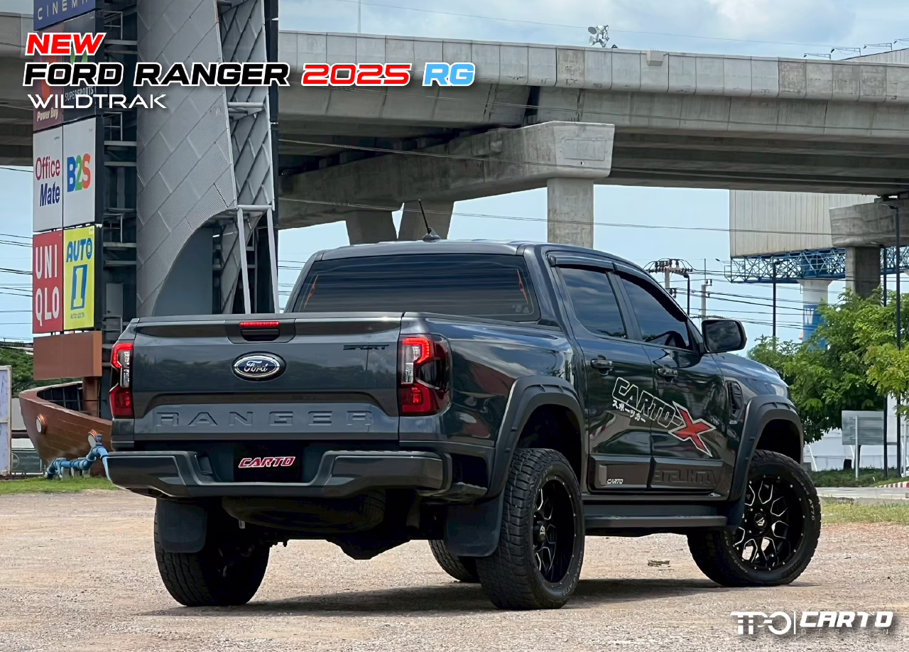 ชุดแต่ง FORD RANGER 2025 รุ่น RG WILDTRAK ชุดแต่งรอบคัน Set. 15 ชิ้น เสริมครอบกระจังหน้า