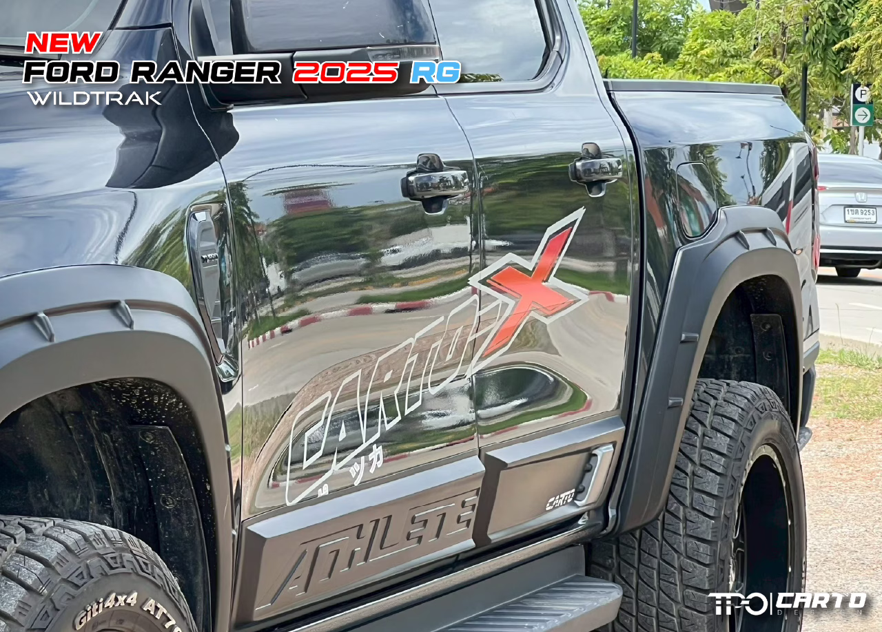 ชุดแต่ง FORD RANGER 2025 รุ่น RG WILDTRAK ชุดแต่งรอบคัน Set. 15 ชิ้น เสริมครอบกระจังหน้า