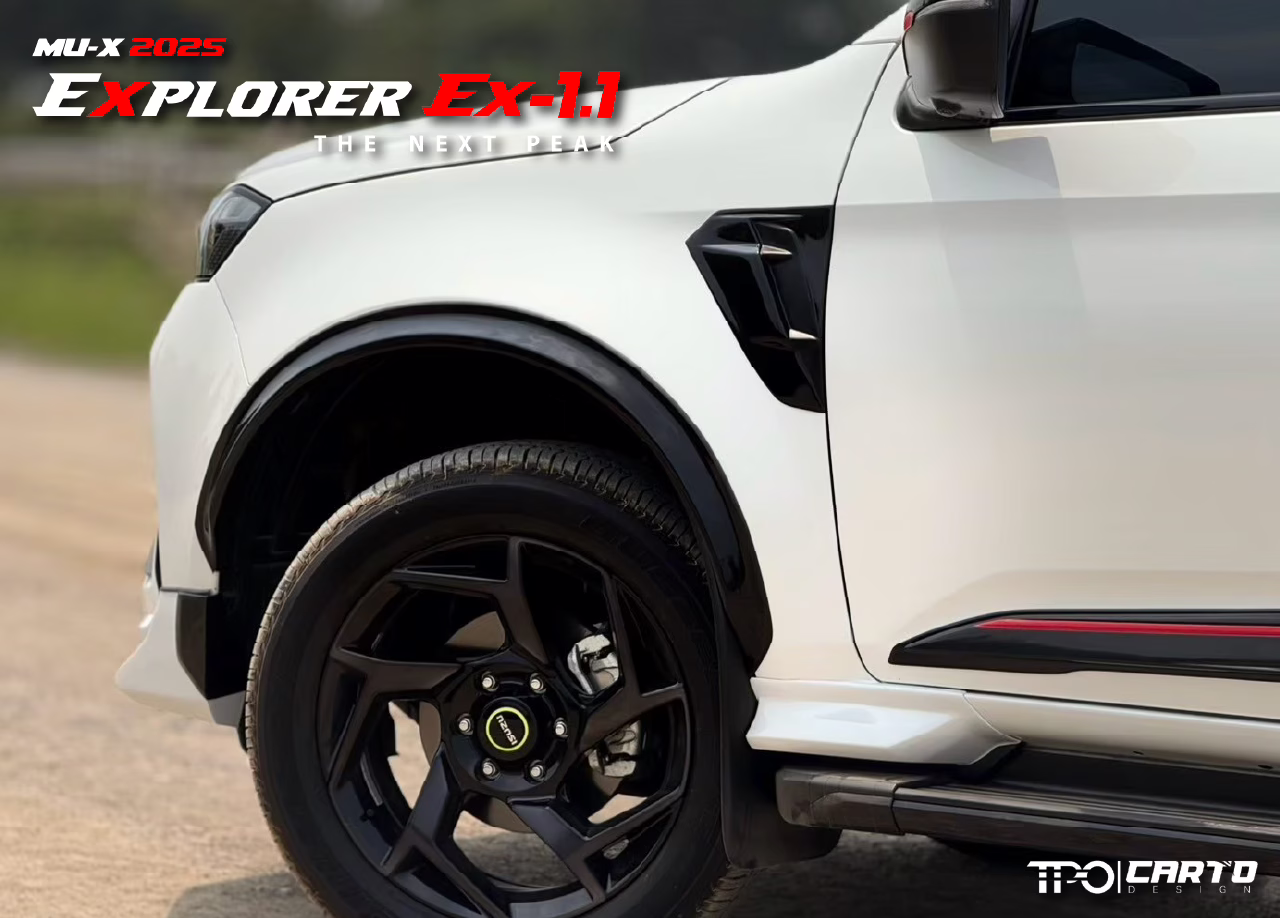 ชุดแต่ง CARTO EXPLORER EX-1.1 สำหรับ Isuzu MU-X 2025 ดีไซน์สปอร์ตพรีเมียม