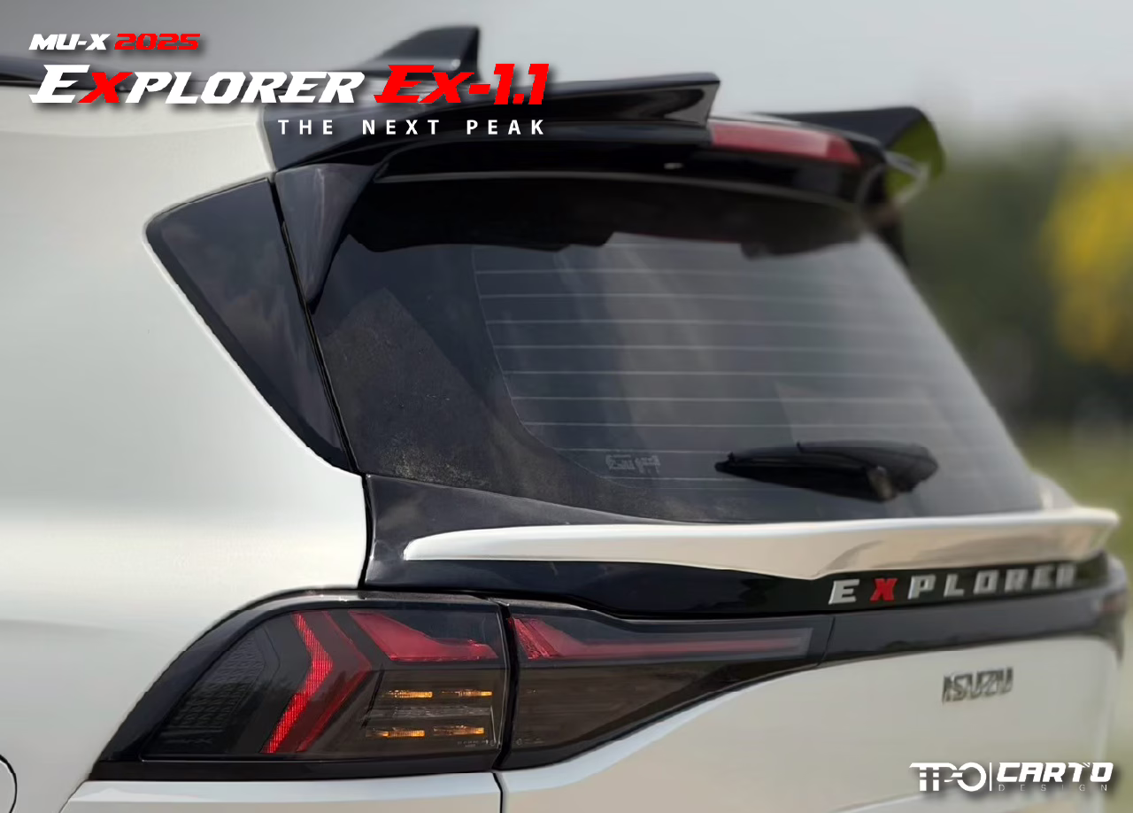 ชุดแต่ง CARTO EXPLORER EX-1.1 สำหรับ Isuzu MU-X 2025 ดีไซน์สปอร์ตพรีเมียม