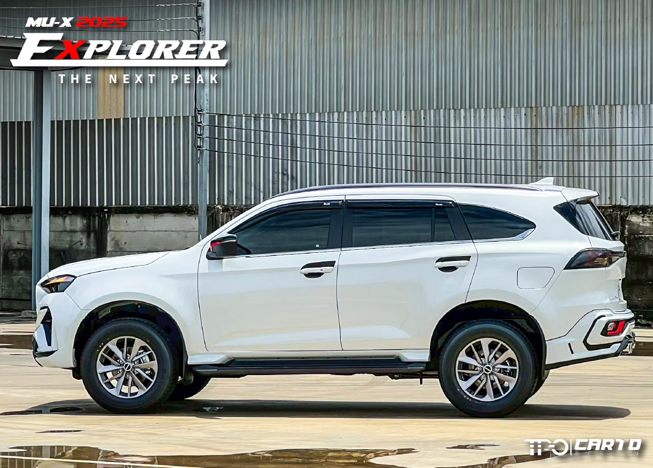 ชุดแต่ง CARTO EXPLORER สำหรับ Isuzu MU-X 2025 ดีไซน์สปอร์ตพรีเมียม