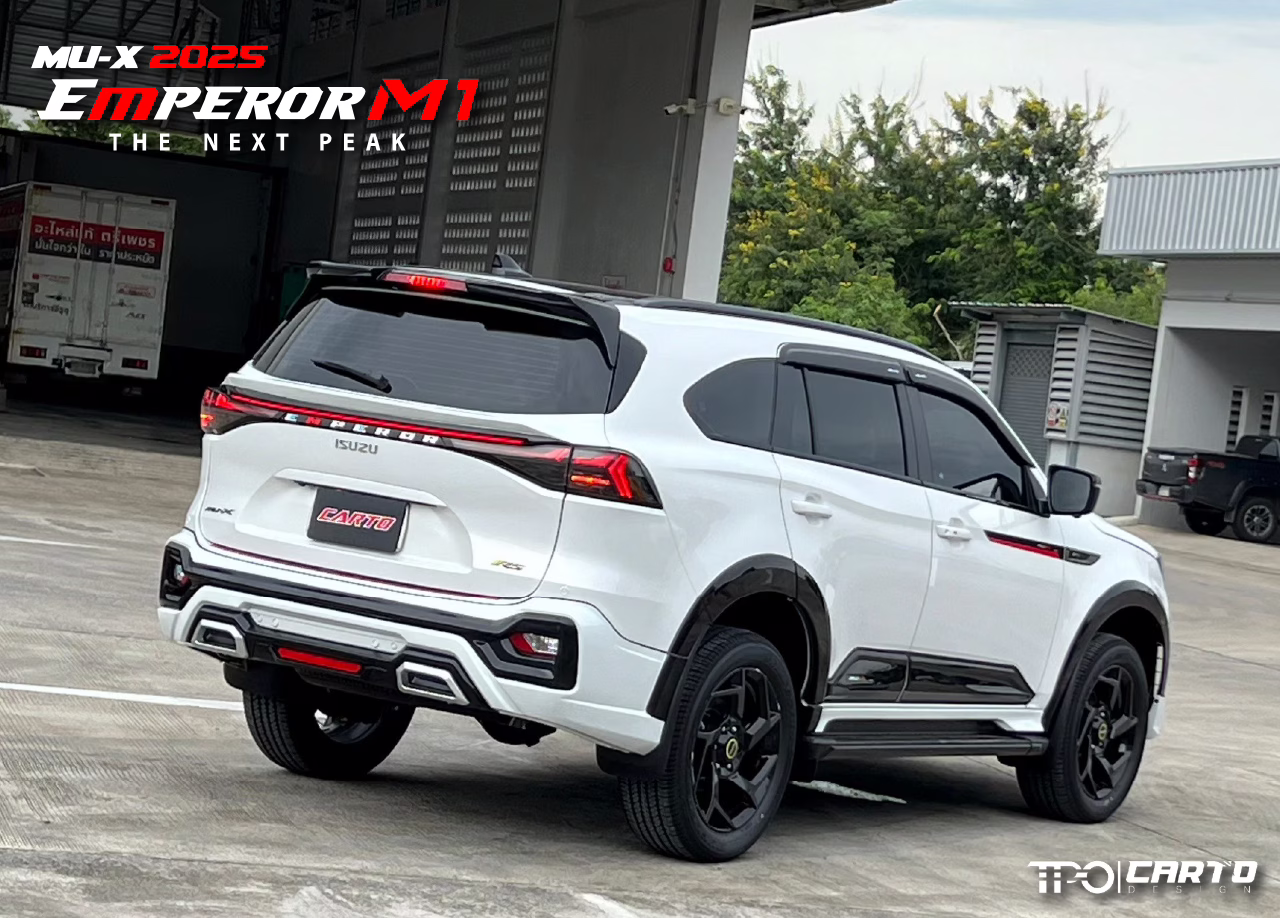 ชุดแต่ง CARTO EMPEROR M1 สำหรับ Isuzu MU-X 2025 ดีไซน์สปอร์ตพรีเมียม