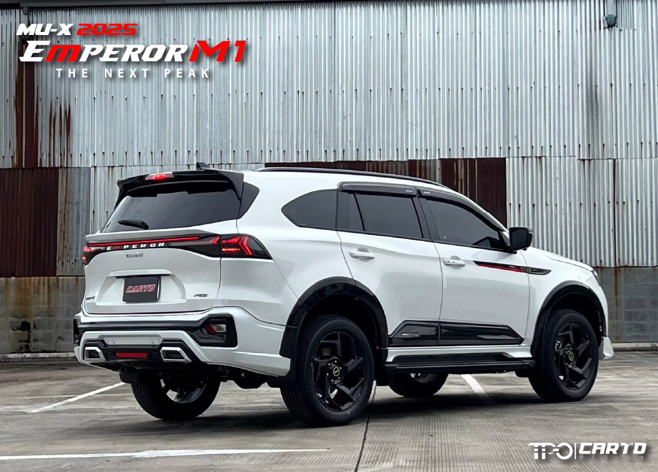 ชุดแต่ง CARTO EMPEROR M1 สำหรับ Isuzu MU-X 2025 ดีไซน์สปอร์ตพรีเมียม