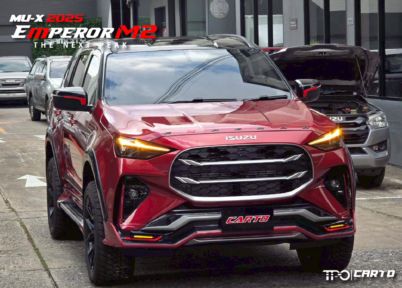 ชุดแต่ง CARTO EMPEROR M2 สำหรับ Isuzu MU-X 2025 ดีไซน์สปอร์ตพรีเมียม