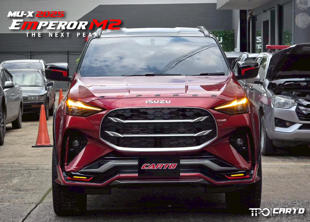 ชุดแต่ง CARTO EMPEROR M2 สำหรับ Isuzu MU-X 2025 ดีไซน์สปอร์ตพรีเมียม
