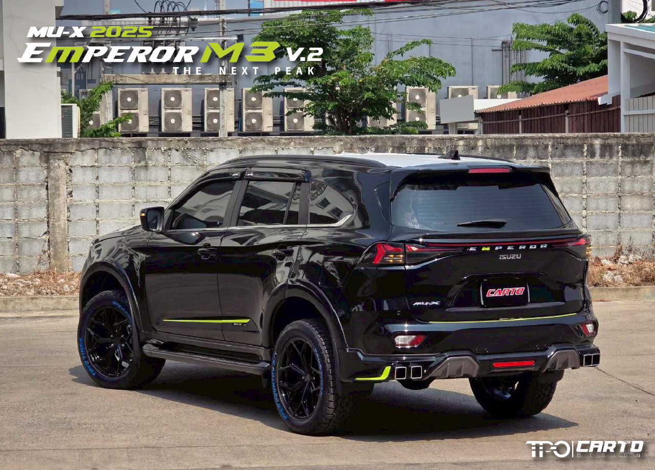 ชุดแต่ง CARTO EMPEROR M3 (V.2) สำหรับ Isuzu MU-X 2025 ดีไซน์สปอร์ตพรีเมียม
