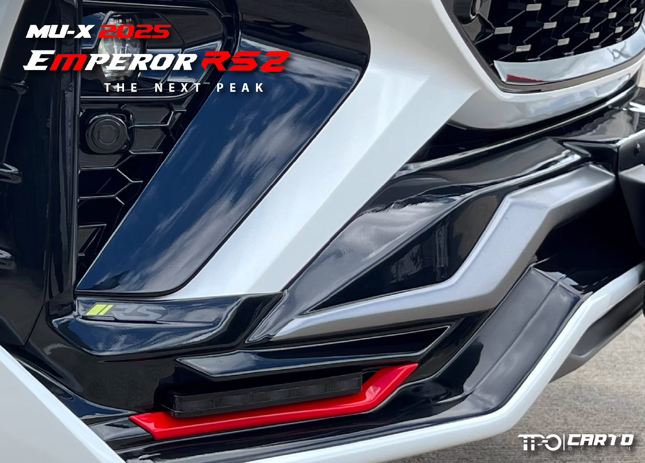 ชุดแต่ง CARTO EMPEROR RS2 สำหรับ Isuzu MU-X 2025 ดีไซน์สปอร์ตพรีเมียม