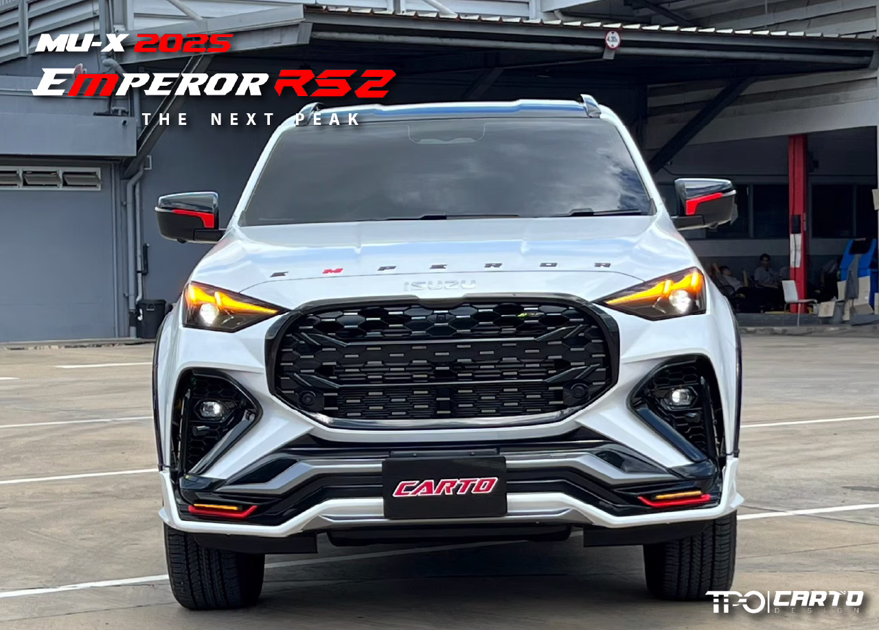 ชุดแต่ง CARTO EMPEROR RS2 สำหรับ Isuzu MU-X 2025 ดีไซน์สปอร์ตพรีเมียม