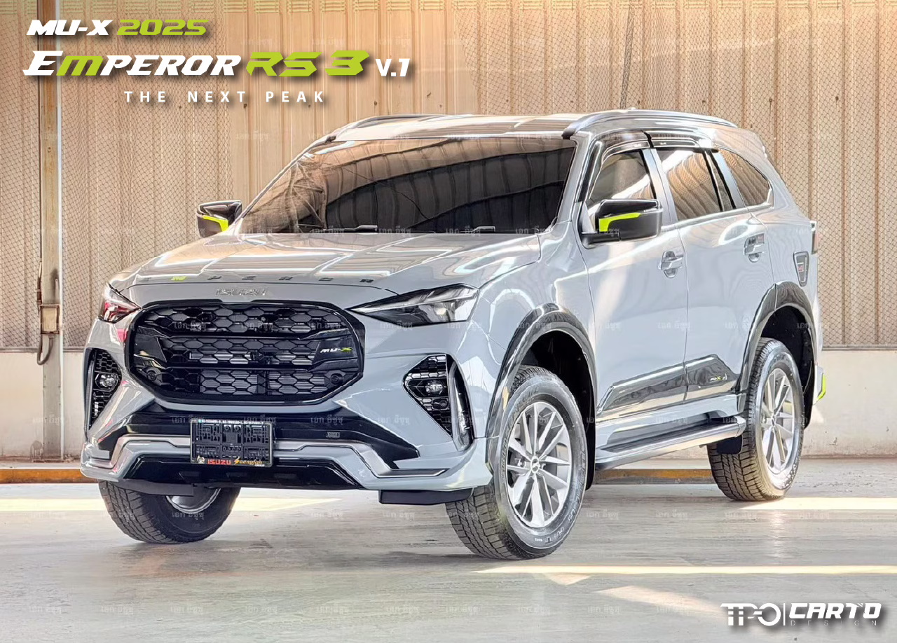 ชุดแต่ง CARTO EMPEROR RS3 (V.1) สำหรับ Isuzu MU-X 2025 ดีไซน์สปอร์ตพรีเมียม