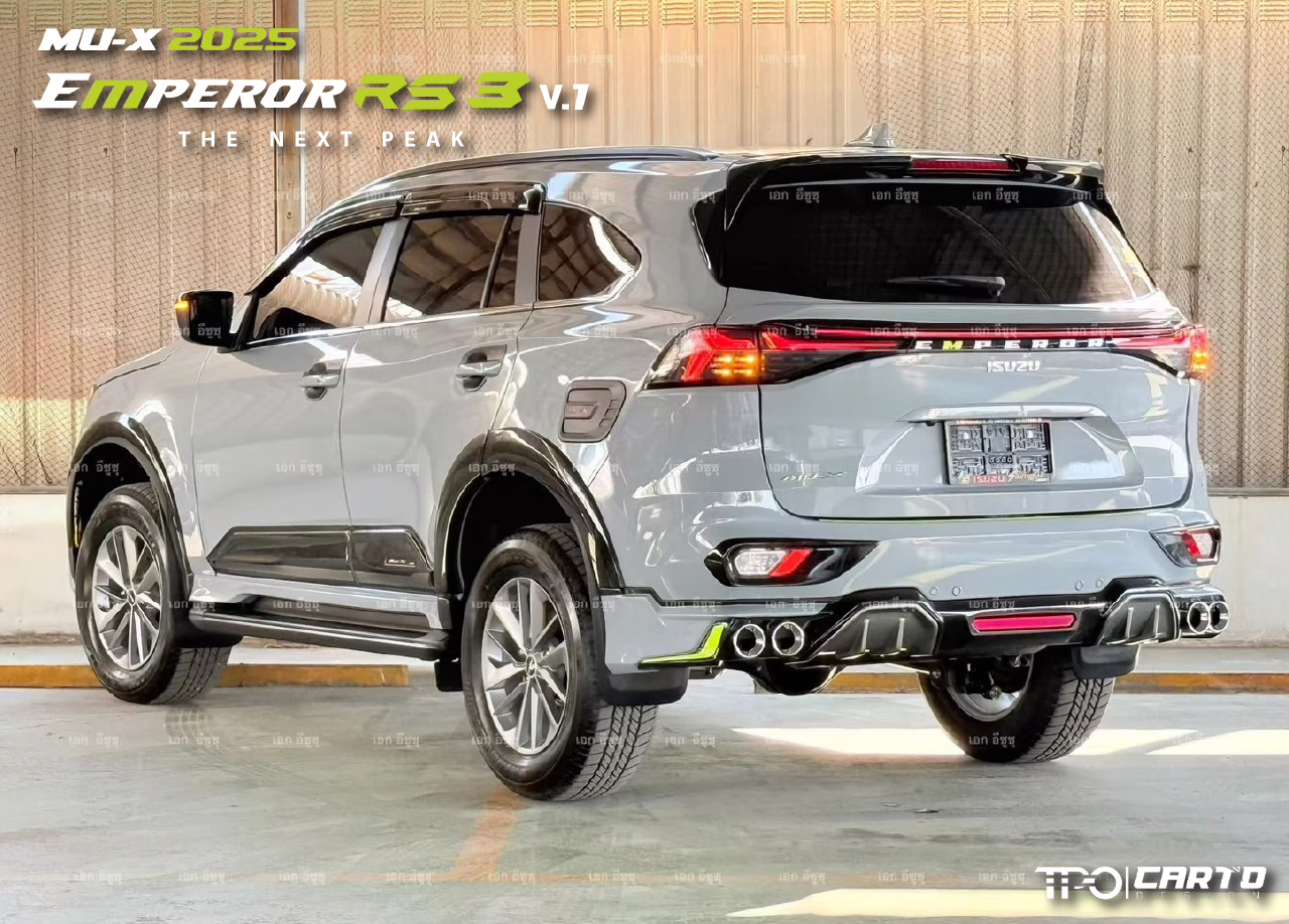 ชุดแต่ง CARTO EMPEROR RS3 (V.1) สำหรับ Isuzu MU-X 2025 ดีไซน์สปอร์ตพรีเมียม