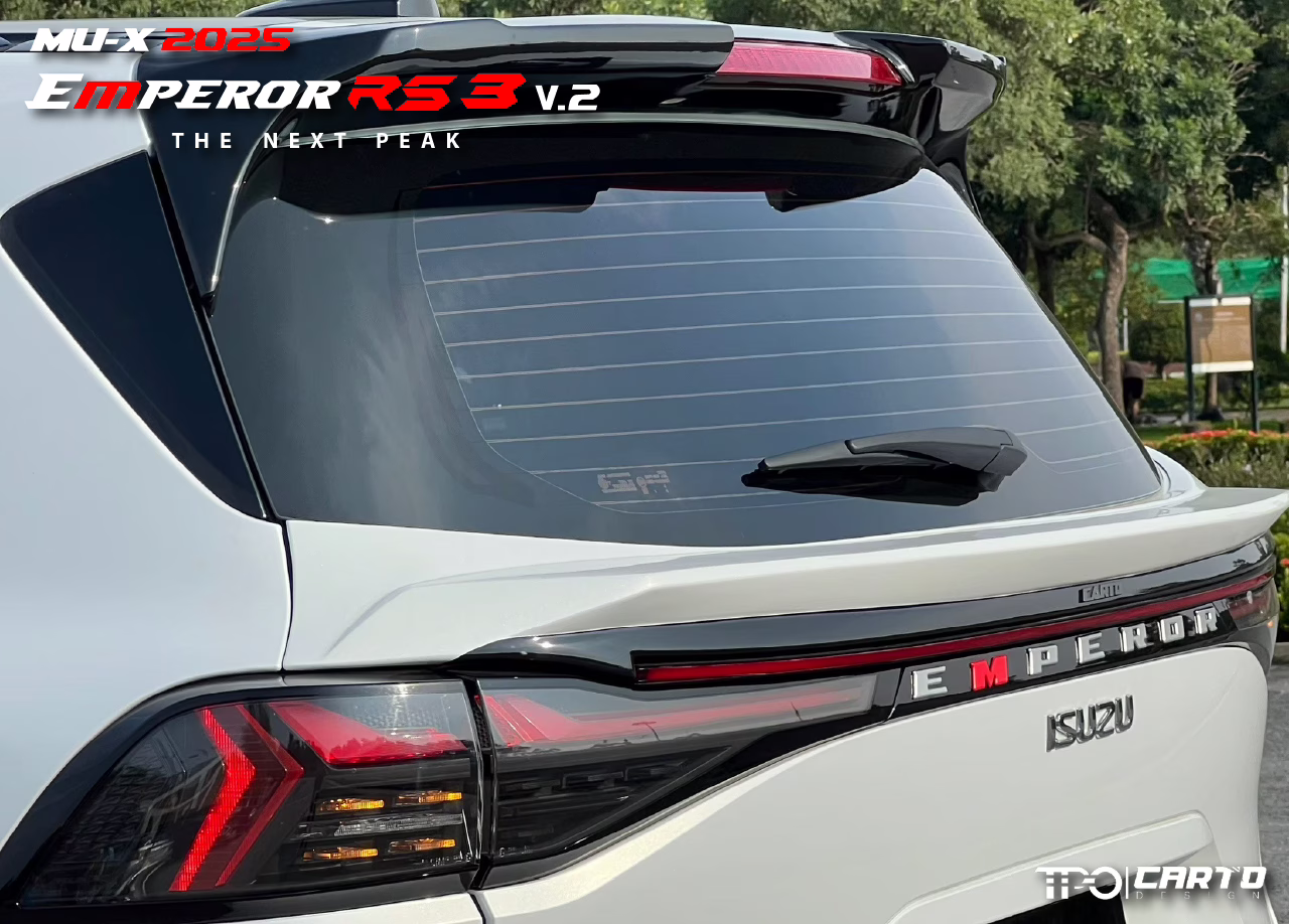 ชุดแต่ง CARTO EMPEROR RS3 (V.2) สำหรับ Isuzu MU-X 2025 ดีไซน์สปอร์ตพรีเมียม