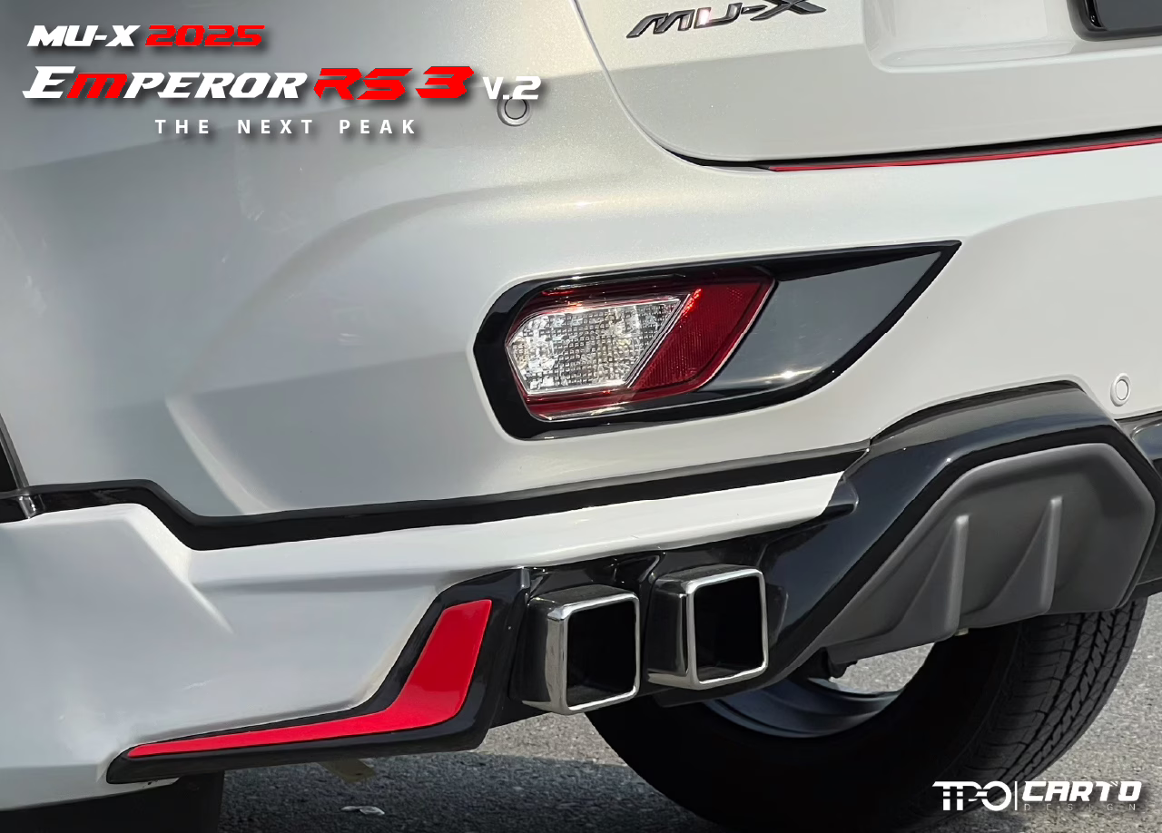 ชุดแต่ง CARTO EMPEROR RS3 (V.2) สำหรับ Isuzu MU-X 2025 ดีไซน์สปอร์ตพรีเมียม