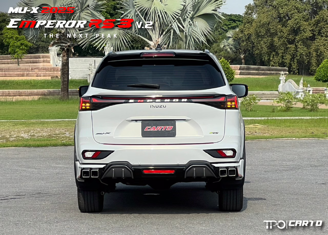 ชุดแต่ง CARTO EMPEROR RS3 (V.2) สำหรับ Isuzu MU-X 2025 ดีไซน์สปอร์ตพรีเมียม