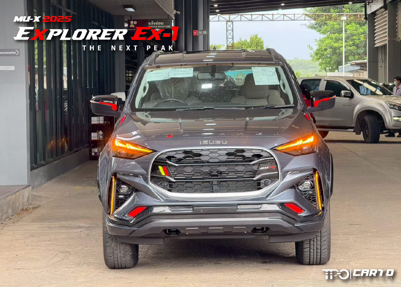 ชุดแต่ง CARTO EXPLORER EX-1 สำหรับ Isuzu MU-X 2025 ดีไซน์สปอร์ตพรีเมียม