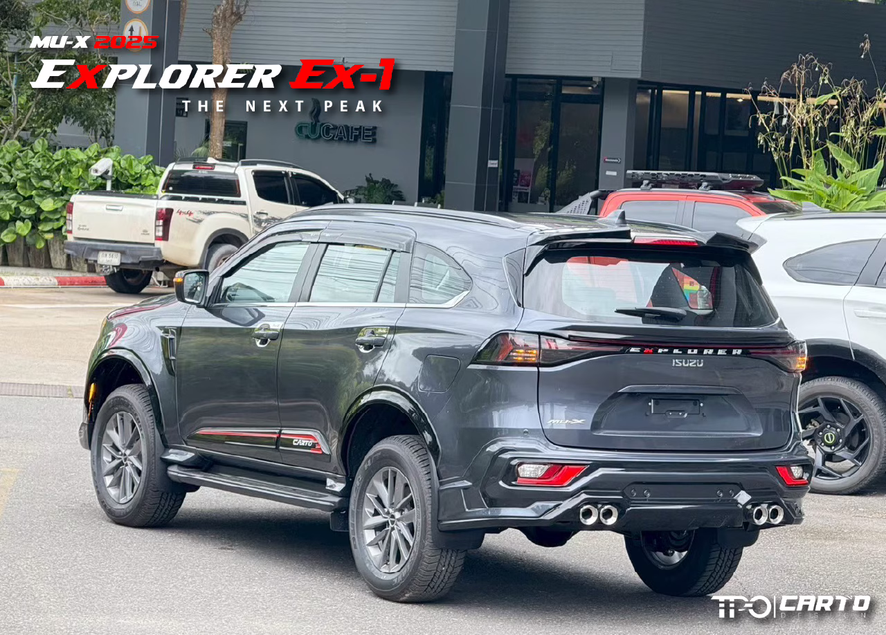 ชุดแต่ง CARTO EXPLORER EX-1 สำหรับ Isuzu MU-X 2025 ดีไซน์สปอร์ตพรีเมียม